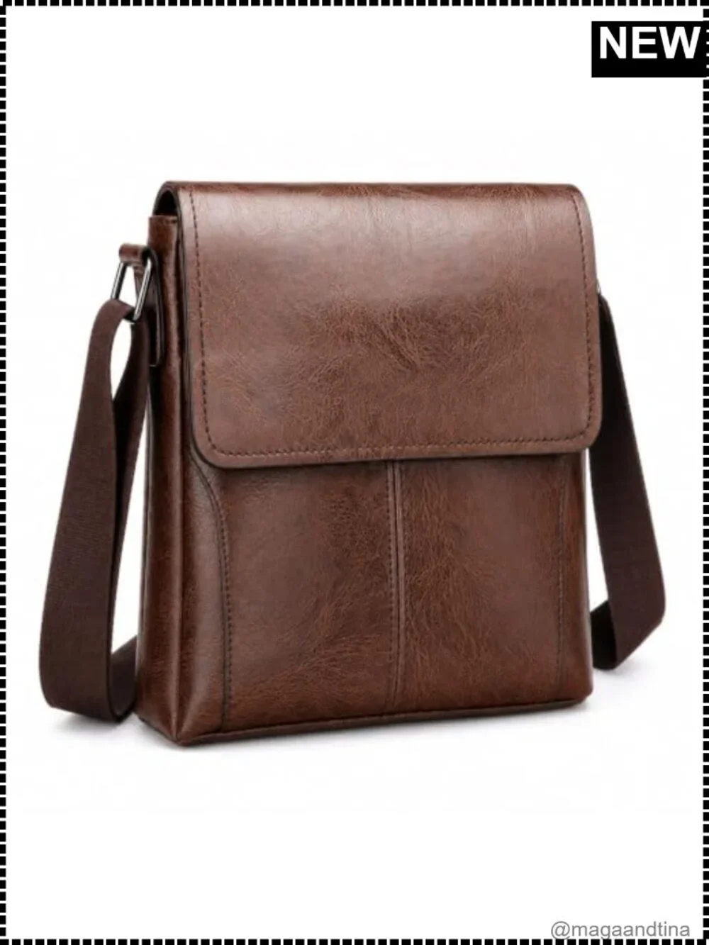 Small PU Leather Crossbody Shoulder Bag Messenger Handbag Zipper